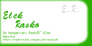 elek rasko business card